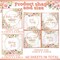 40pcs Sweet Baby Girl Rose Gold Baby Shower Napkins (Baby Girl) 6.5 x 6.5 inches